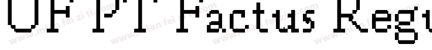 UF PT Factus Regular字体转换